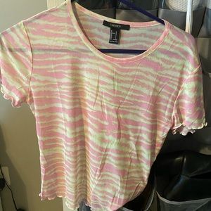 Zebra Print mesh shirt